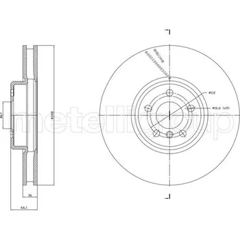 Brzdový kotouč Brzdový kotouč METELLI 23-1868C