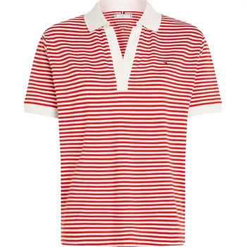 Dámská móda Tričko Tommy Hilfiger Stp Fierce Red 5570261 10 (S)