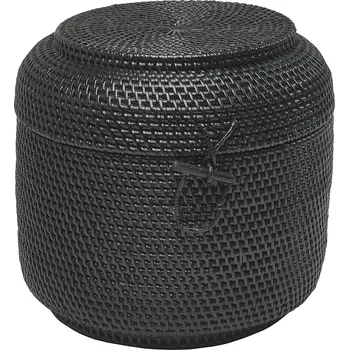 Úložný box Aquanova, Úložný koš Cino ratanový černý - Formadore