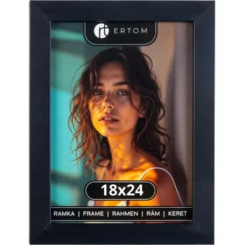 Obraz Rámeček 18x24 černý sklo moderní klasický Ertom Vídeň