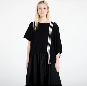 Dámská mikina Mikina Y-3 Logo Knit Sweatshirt Black/ Chalk White S