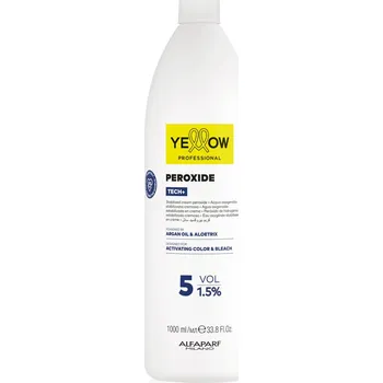 Barva na vlasy Yellow Professional Alfaparf PEROXIDE 1,5% 1000 ml - Krémová oxidační emulze - TECH+ YELLOW PROFESSIONAL