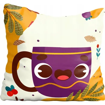 Polštář Povlak na polštář šálek, podzim 30x30 cm