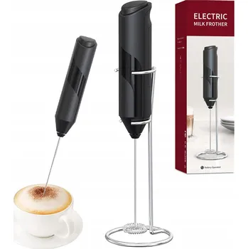 Šlehač mléka NAPĚŇOVAČ ŠLEHAČ MLÉKA KÁVY MINI MIXÉR STOJAN