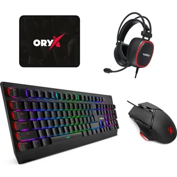 Set klávesnice a myši Niceboy ORYX Bundle elite