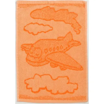 Ručník Dětský ručník BEBÉ letadlo oranžový 30x50 cm