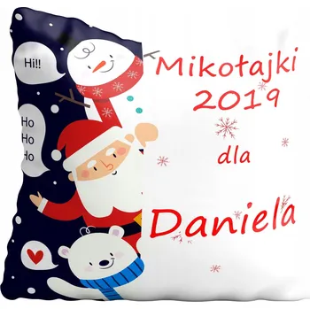 Povlak na polštářek Povlak na polštář Mikuláš + jméno, Vánoce 20x20 cm