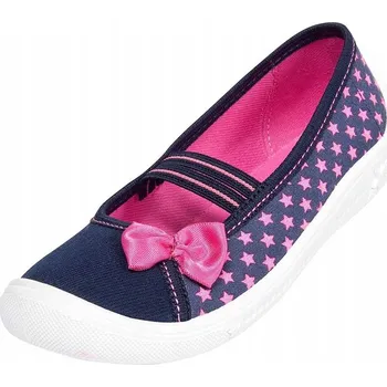 Dívčí bačkory Dívčí papuče s potiskem a 3D mašlí Viggami, velikost 26