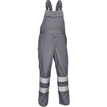 montérky CERVA Badajoz pracovní kalhoty s laclem šedé