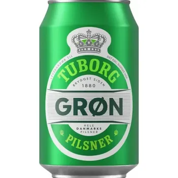 Limonáda Tuborg Grøn Pilsner, 0,33l