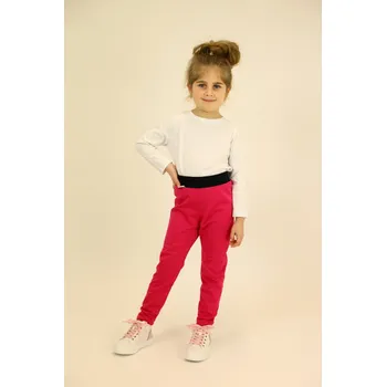 Kocour Mourek Dívčí softshellové legíny s fleecem růžové Velikost 128