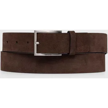 Opasek Semišový pásek HUGO Mirto_Sz35 50497455 hnědá 89X, vel. 115