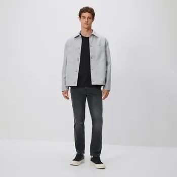 Pánské džíny Reserved - Džíny slim se sepraným efektem - šedá - WM858-90J - WM858-90J-364