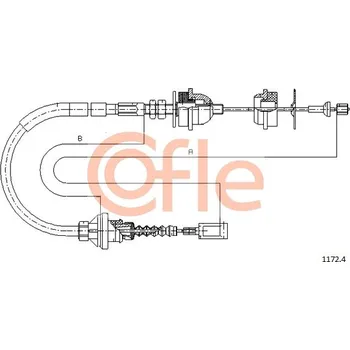 Spojkové lanko COFLE Tažné lanko, ovládání spojky 11724