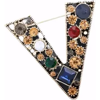 Brož Gaira® Brož Art Písmeno 3003, Písmeno V