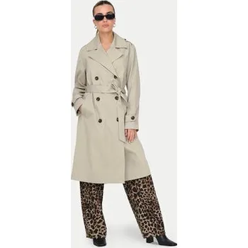 Dámský kabát ONLY Trenčkot Leja 15336402 Béžová Regular Fit XL