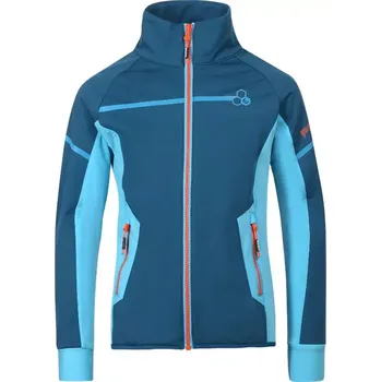 Sportovní oblečení PROGRESS Progress COOLIO Jacket dětská softshellová bunda, petrol/sv. modrá velikost 140-146