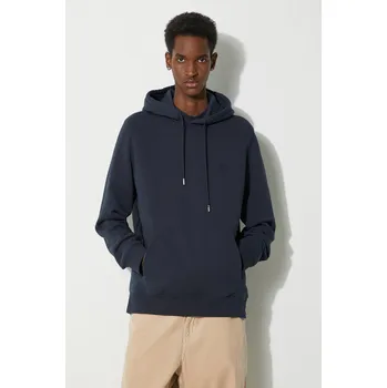 Pánská mikina Mikina Woolrich Logo Script Hoodie, M, námořnická modř, 59X