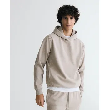 Pánská mikina Reserved - Regular mikina s kapucí - béžová - 8107H-08M - 8107H-08M-S