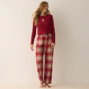 Dámské noční prádlo Reserved - Dvoudílné pyžamo - červená - 954EX-33X - 954EX-33X-XXL