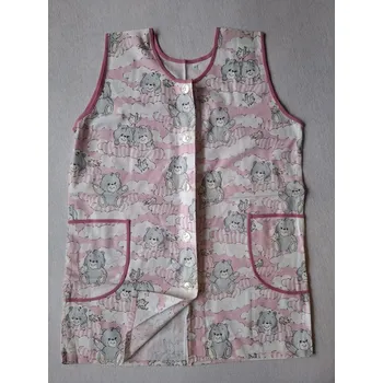 Pracovní zástěra zástěrka * zástěrky propínací dětská do školky-školy vel: 128 médě