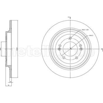 Brzdový kotouč Brzdový kotouč METELLI 23-1819C