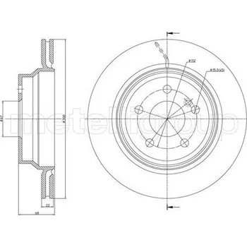 Brzdový kotouč Brzdový kotouč METELLI 23-0625C