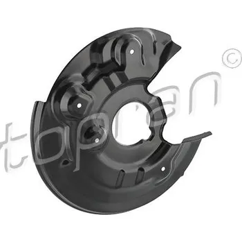 Brzdový kotouč Ochranný plech proti rozstřikování, brzdový kotouč TOPRAN 117 970