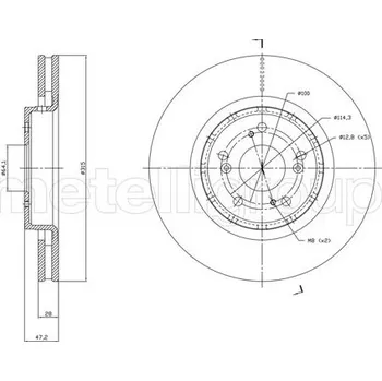 Brzdový kotouč Brzdový kotouč METELLI 23-1829C