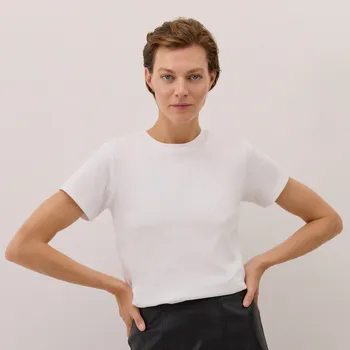 Reserved - Bavlněné tričko - bílá - 166AF-00X - 166AF-00X-S-7