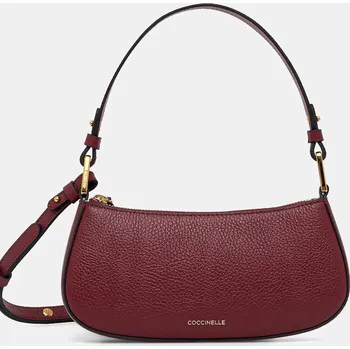 Kabelka Kožená kabelka Coccinelle E5.MRF.52.01.01 burgundské 93X, vel. ONE SIZE