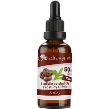 Sladidlo Zdravý den Stevia kapky Káva 50 ml 19.10.2025