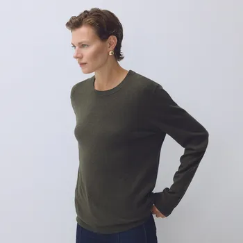 Pánský svetr Reserved - Svetr ze směsi kašmíru - zelená - 437GQ-87M - 437GQ-87M-L