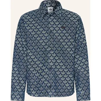 Pánská košile Adidas Originals Pánská Džínová Košile Loose Fit, tmavě modrá...