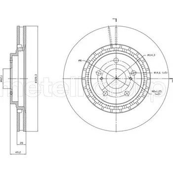 Brzdový kotouč Brzdový kotouč METELLI 23-1825C