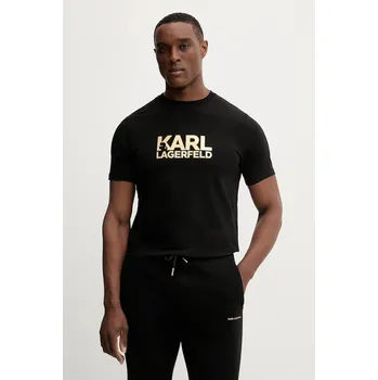 Pánské tričko Bavlněné tričko Karl Lagerfeld 561235.755780 černá 99D, vel. 3XL