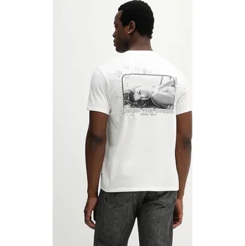 Oblečení a móda Bavlněné tričko Guess M6RI02.KBZV1 béžová 01X, vel. XL