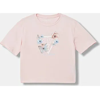 Dívčí tričko Dětské tričko Guess J6RI32.K6YW4.PPY2 růžová 03X, vel. 125-135