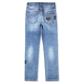 Pánské oblečení PHILIPP PLEIN Jeansy 4267 Světle modrá Comfort Fit 8