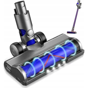 Hubice k vysavači Turbo kartáč pro Dyson s LED osvětlením, rotační hubice pro vysavače V7 V8 V10 V11 V15
