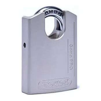 Visací zámek Visací zámek TOKOZ GAMA 60 CS Silver 6 klíčů