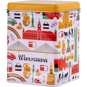 Dóza na potraviny PLECHOVKA NA ČAJ - Varšava SYMBOLY FOLKSTAR