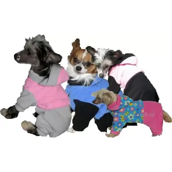 Obleček pro psa Barevná kombineza pro psa fleece (Oblečky pro psy Monťásek)