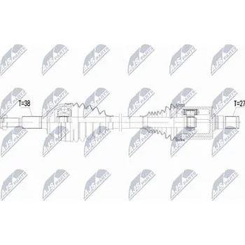 Hnací hřídel - poloosa NTY NPW-FR-207