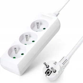 Napájecí kabel Prodlužovací Kabel přívod LTC 3 m, 3 ks, bílý