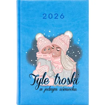 Kalendář Knižkový kalendář 2026 A5 FunnyCase modrý