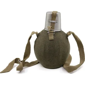 Láhev Armáda Italská Láhev polní ITALSKÁ s pítkem a filcem hliníková