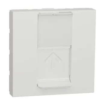 vypínač SCHNEIDER ELECTRIC Deska Unica RJ45 Keystone centr. 2m bílá NU946118