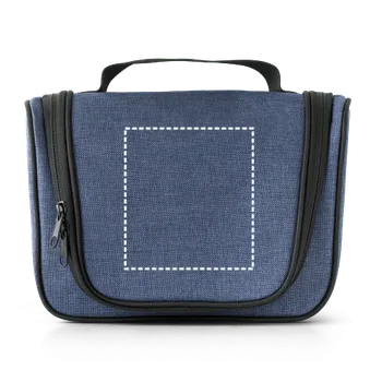 Kosmetická taška MILLI. Kosmetická taška z 600D s vysokou hustotou Digitální Transfer (max. 13 barev, 100 x 110mm) 13 barev 1 Přední