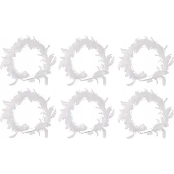 Obraz SVÍTÍCÍ VĚNEC LED PÍRKA Sada 6 ks Na Párty Pro Dospělé i Děti